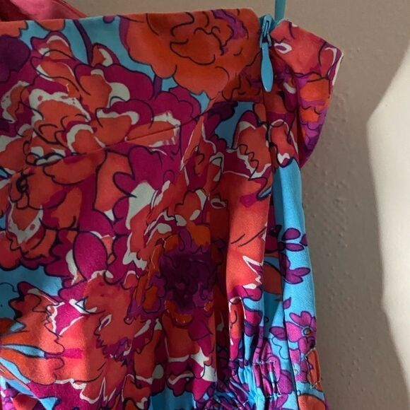 Ellen & Ollie One Shoulder Bow Dress Size 6 - Picture 8 of 9